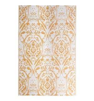 Outdoor-Teppich ARAKIL Orange und Weiss 190x290 cm PP