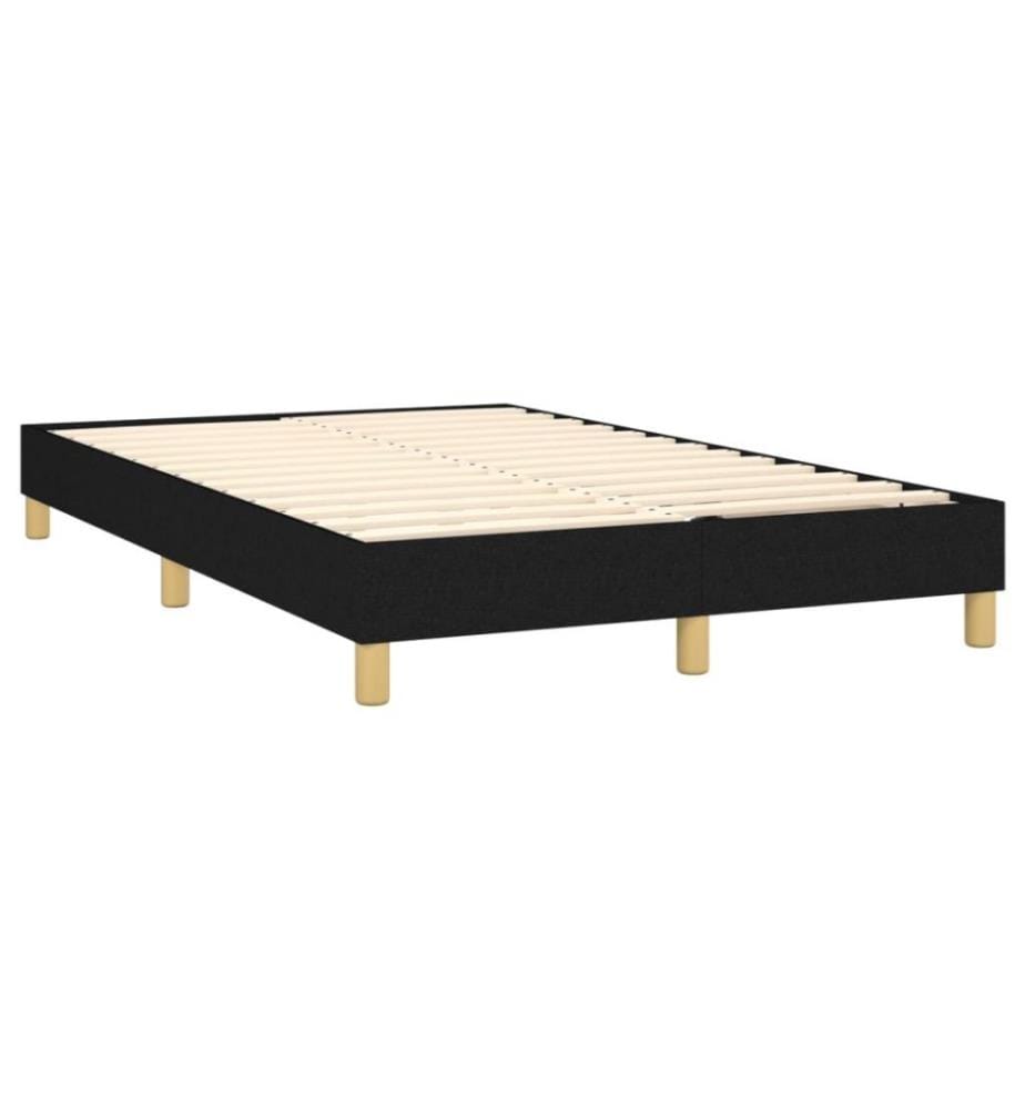 Boxspringbett Schwarz 120x200 cm Stoff