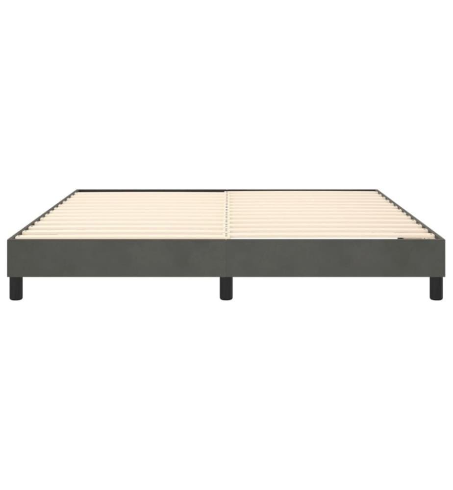 Boxspringbett Dunkelgrau 180x200 cm Samt