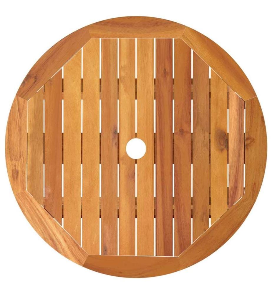 Klappbarer Gartentisch Ø60x75 cm Massivholz Eukalyptus