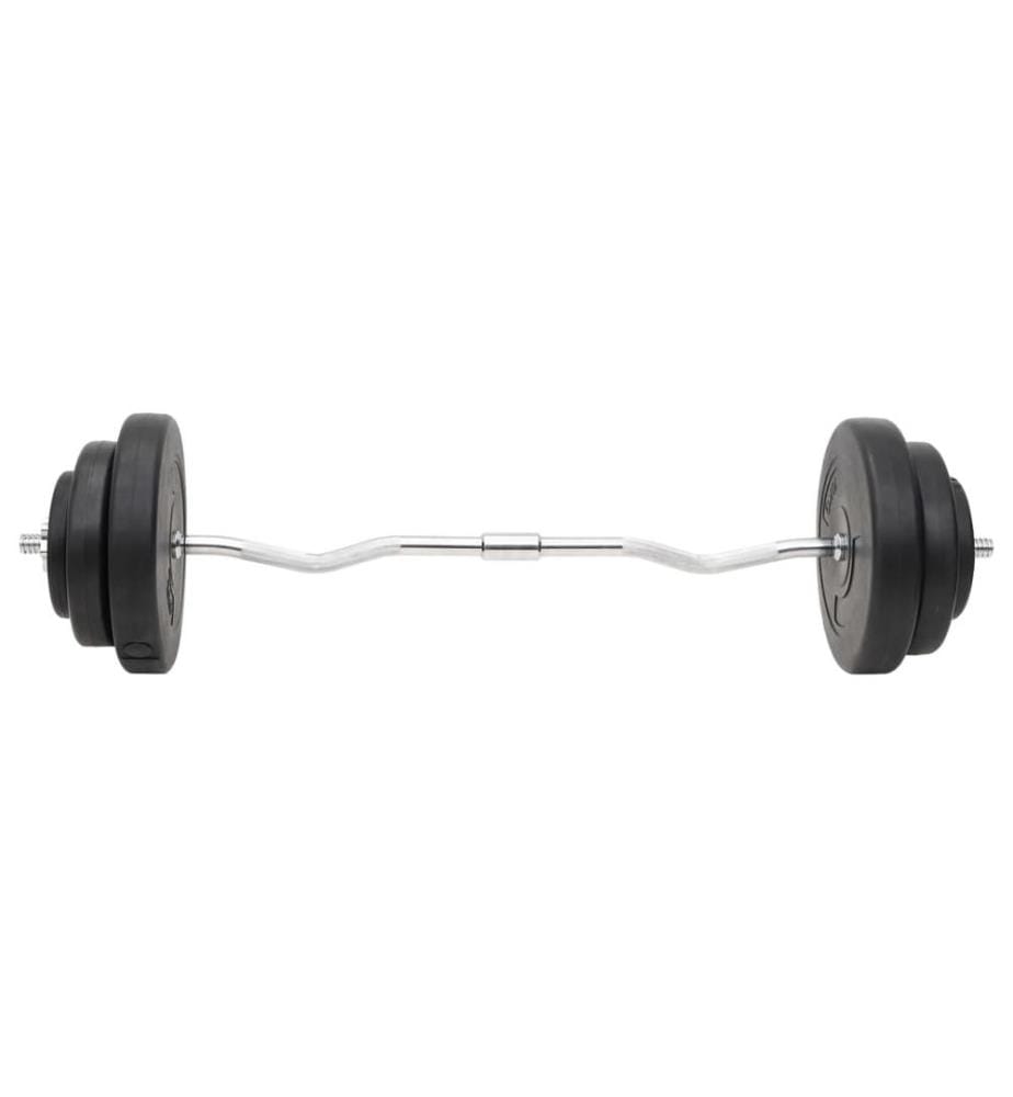 Langhantel und Kurzhantel mit Gewichten 60 kg