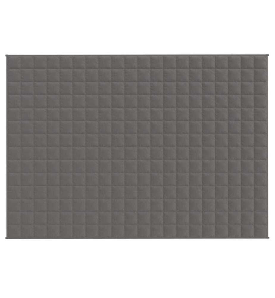 Gewichtsdecke Grau 140x200 cm 6 kg Stoff