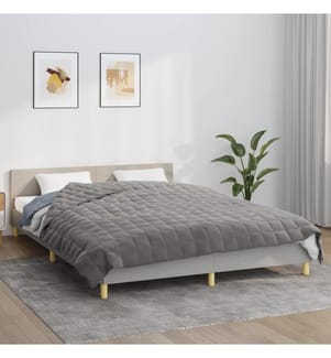 Gewichtsdecke Grau 220x240 cm 11 kg Stoff