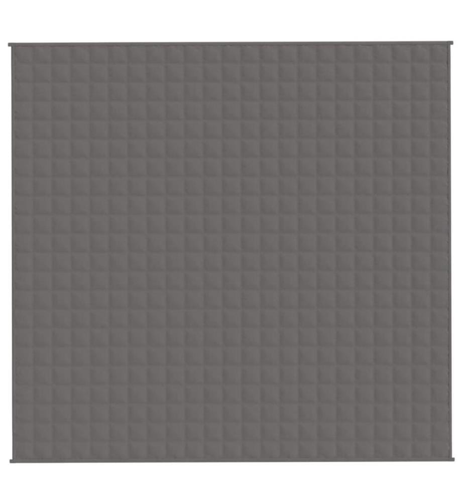 Gewichtsdecke Grau 220x240 cm 11 kg Stoff