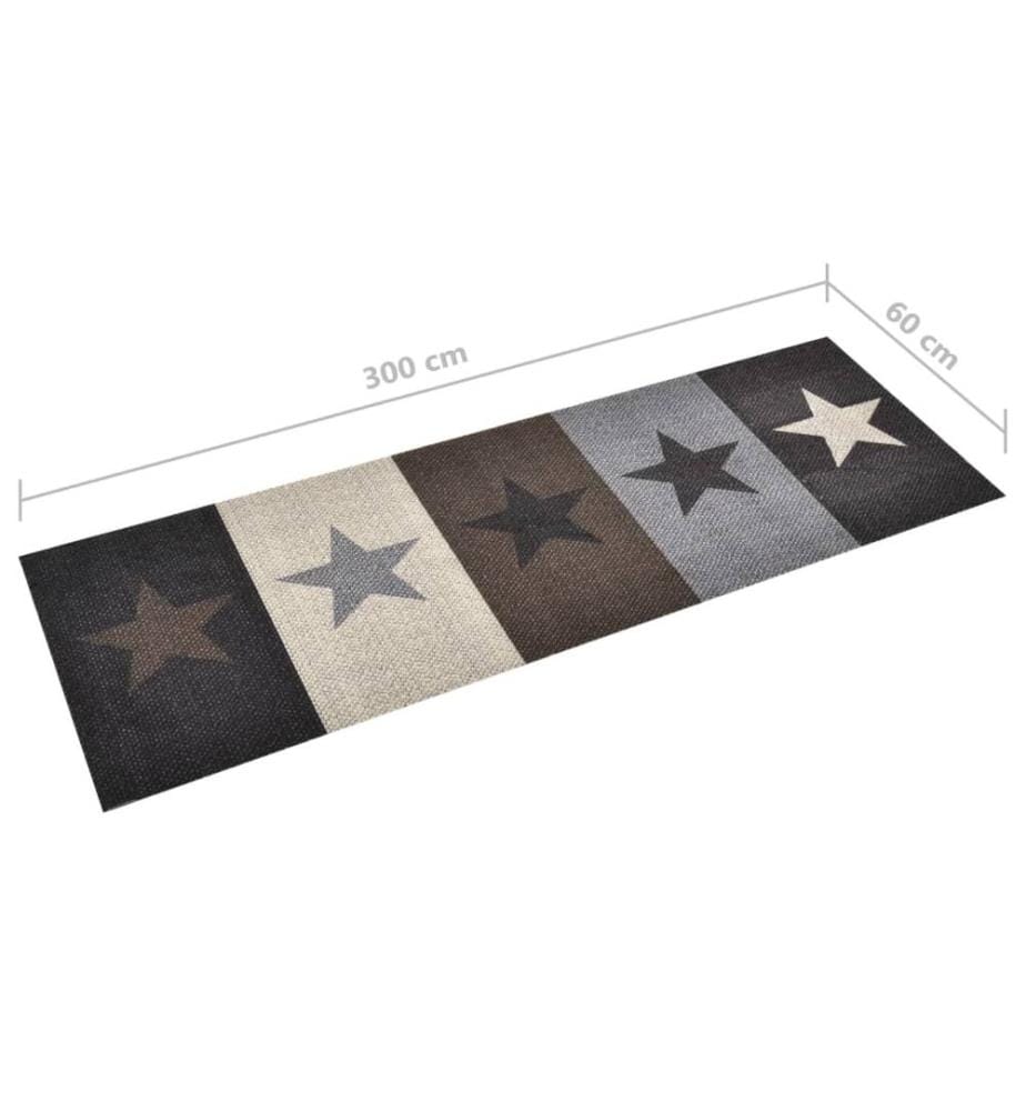Tapis de cuisine lavable Étoiles 60x300 cm