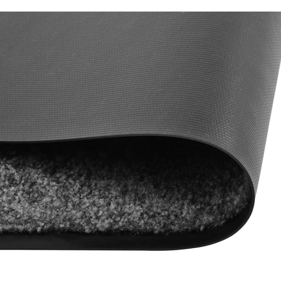 Fussmatte Waschbar Anthrazit 60x180 cm