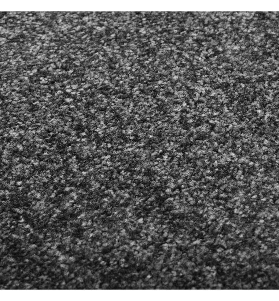 Fussmatte Waschbar Anthrazit 60x180 cm