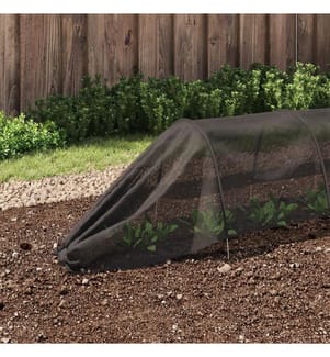 Tunnels en filet 3 pcs noir acier et polyéthylène