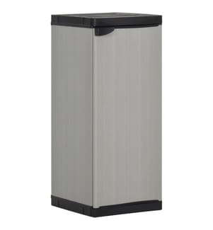 Garten-Lagerschrank mit 1 Boden Grau und Schwarz 35x40x85 cm