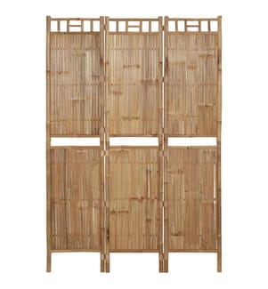 Cloison de séparation 3 panneaux Bambou 120x180 cm