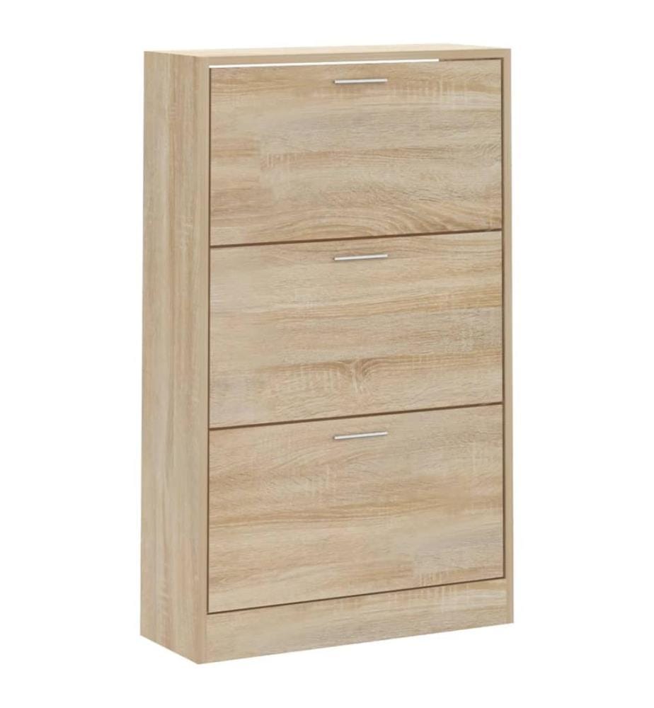 Schuhschrank Sonoma-Eiche 63x24x103 cm Holzwerkstoff