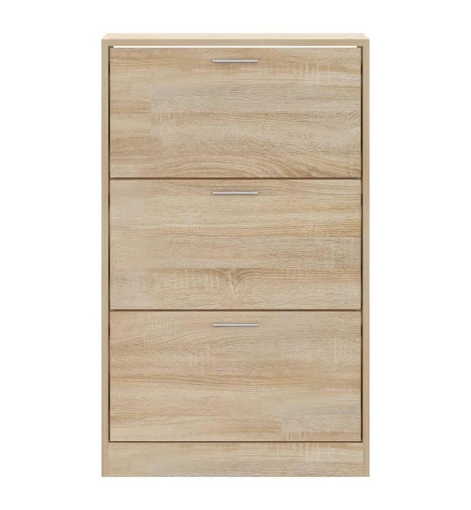Schuhschrank Sonoma-Eiche 63x24x103 cm Holzwerkstoff