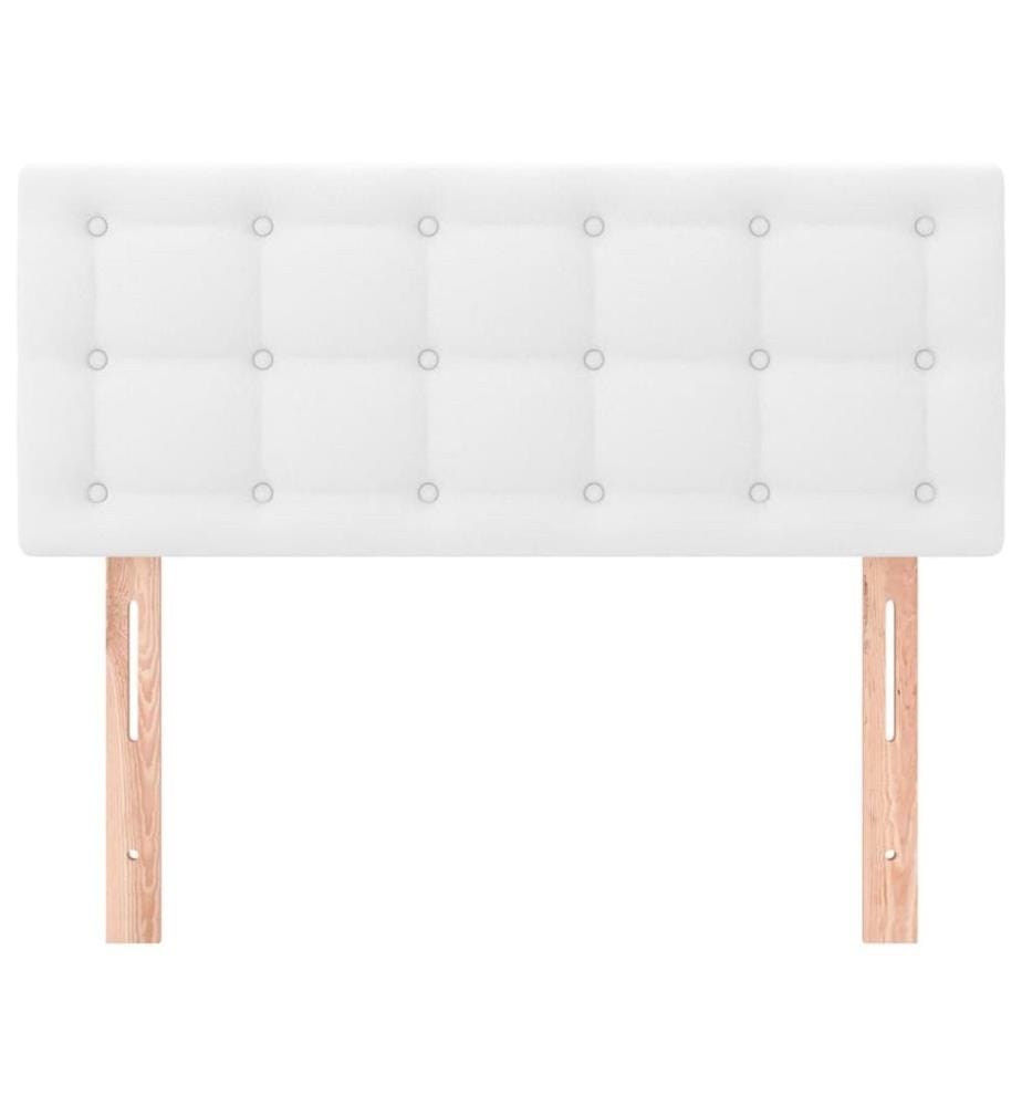 Kopfteil Weiss 90x5x78/88 cm Kunstleder