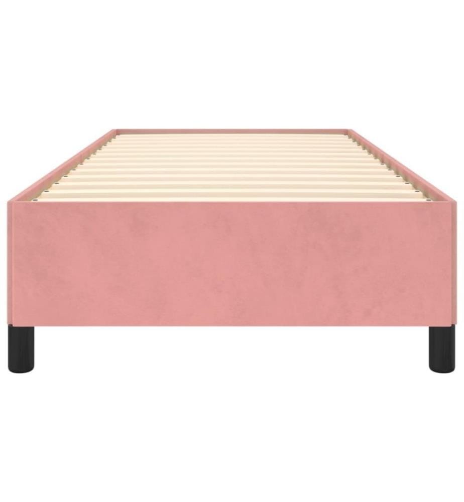 Cadre de lit Rose 90x190 cm Velours