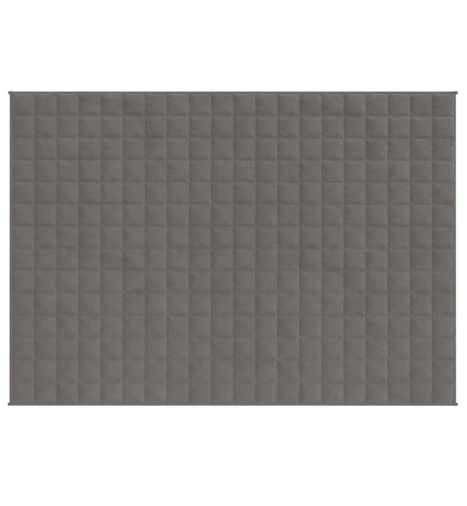 Gewichtsdecke Grau 150x200 cm 7 kg Stoff