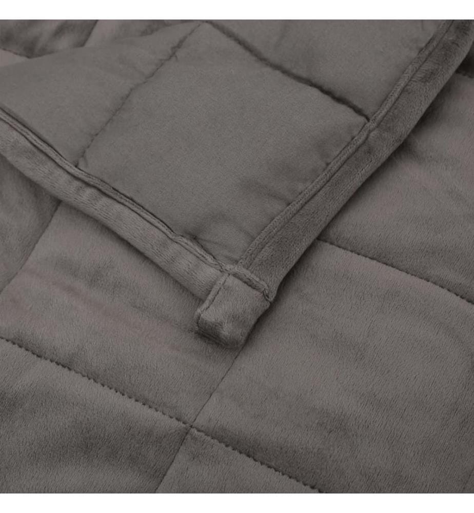 Gewichtsdecke Grau 150x200 cm 7 kg Stoff