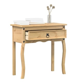 Table console Corona 73x35x73 cm bois de pin massif
