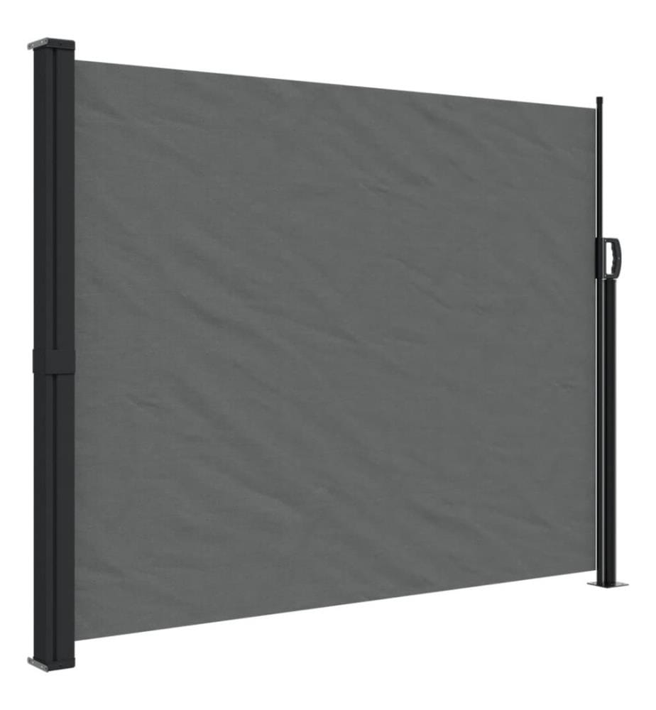 Auvent latéral rétractable anthracite 160x500 cm