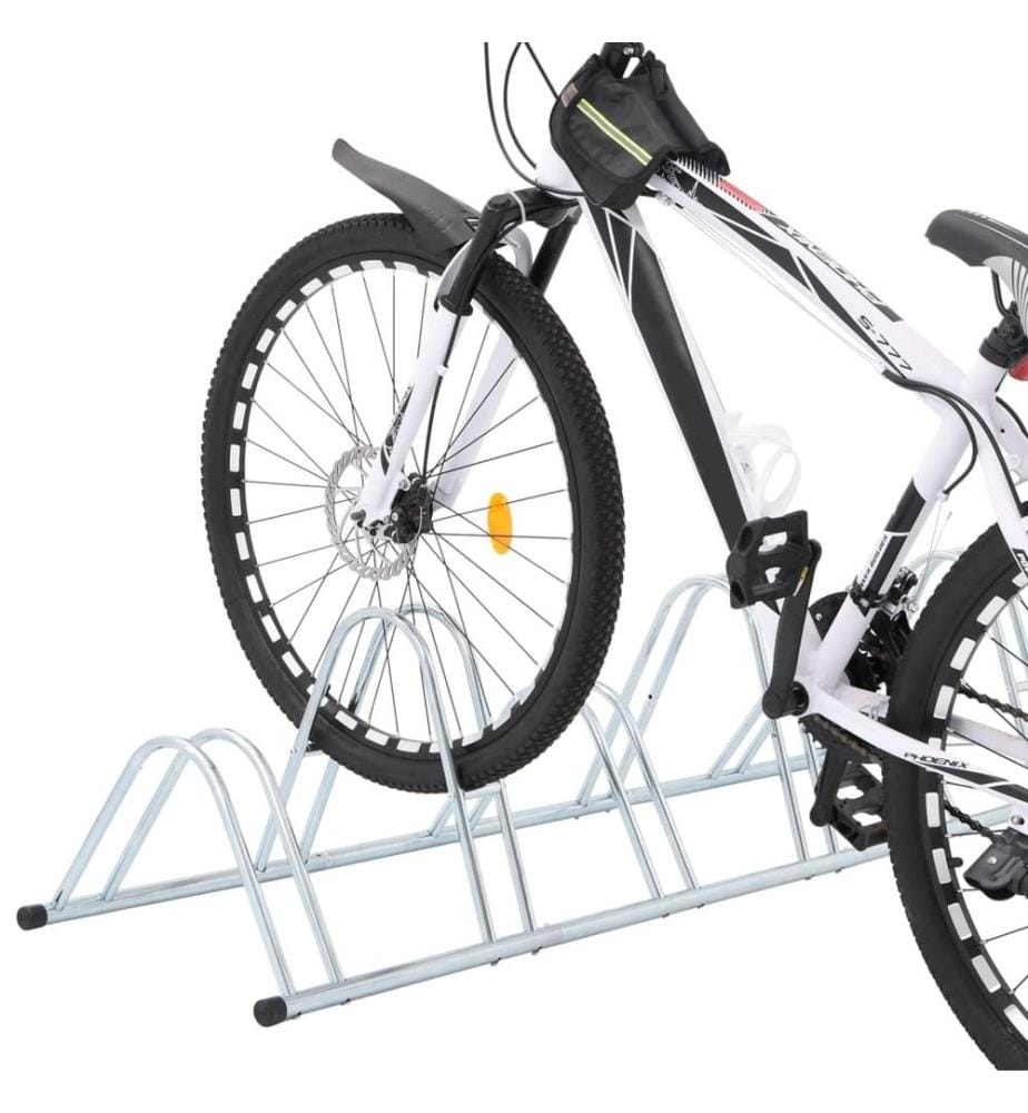 Fahrradständer für 6 Fahrräder Freistehend Verzinkter Stahl