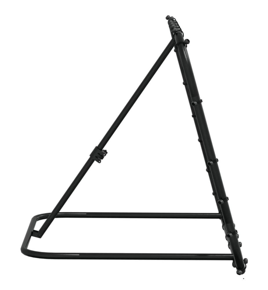 Filet de rebond de football réglable noir 84x73x60-80 cm acier