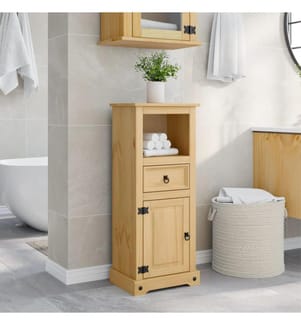 Badschrank Corona 45x33x110 cm Massivholz Kiefer