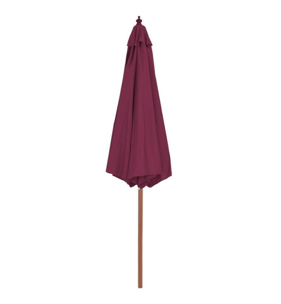 Sonnenschirm mit Holz-Mast 300 cm Bordeauxrot