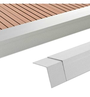 5 Stk. Verkleidungswinkel Verkleidungen Aluminium 170 cm Silber