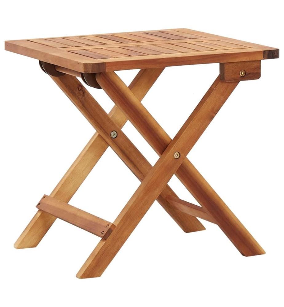 Garten-Couchtisch Klappbar 40x40x40 cm Massivholz Akazie