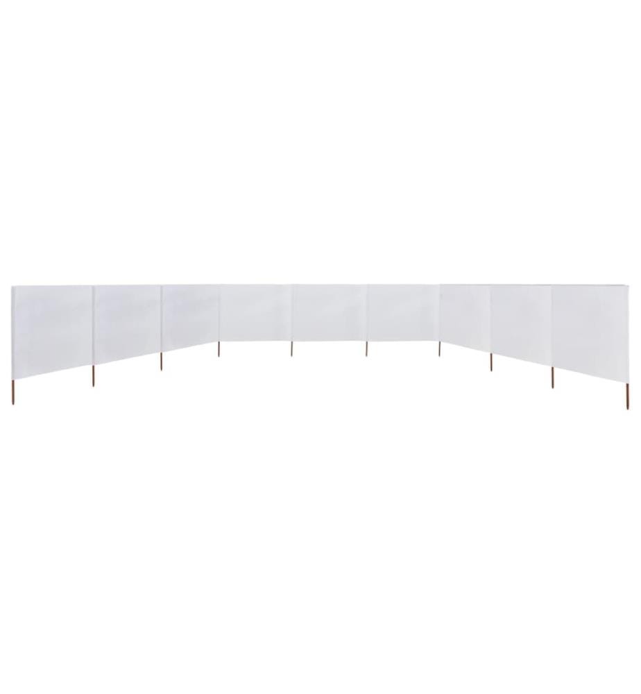9-teiliges Windschutzgewebe 1200 x 160 cm Sandweiss