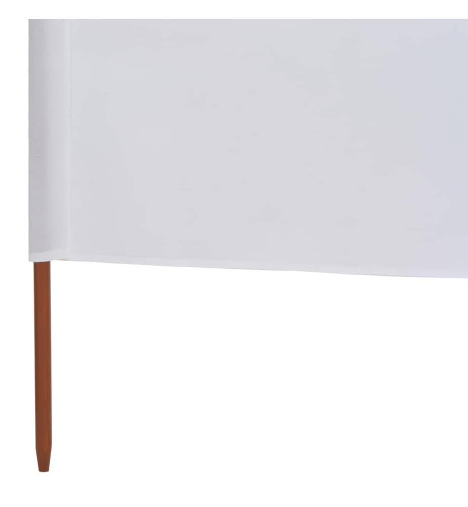 9-teiliges Windschutzgewebe 1200 x 160 cm Sandweiss
