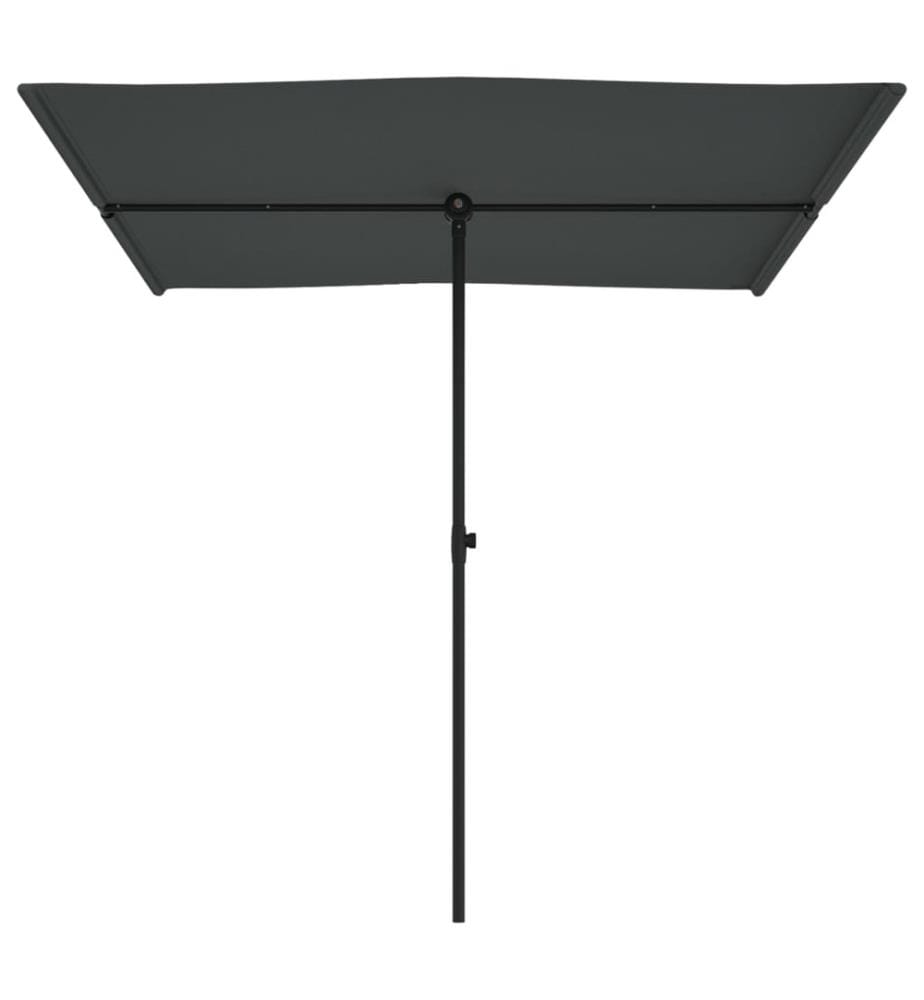 Sonnenschirm mit Aluminium-Mast 2x1,5 m Anthrazit