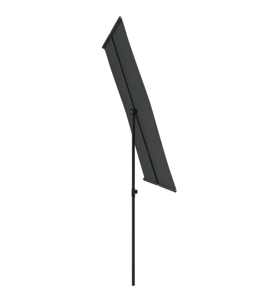 Sonnenschirm mit Aluminium-Mast 2x1,5 m Anthrazit