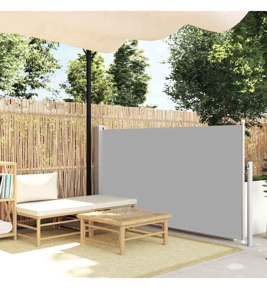 Ausziehbare Seitenmarkise 120×500 cm Grau