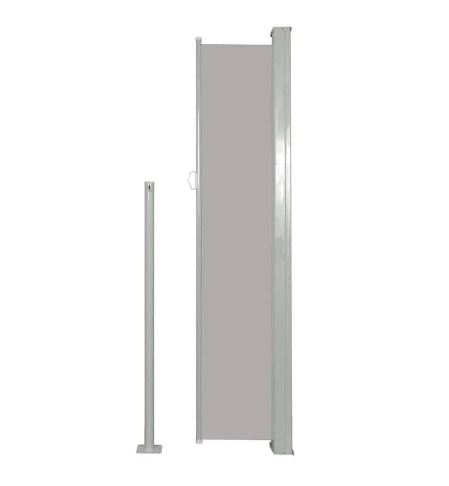 Ausziehbare Seitenmarkise 120×500 cm Grau
