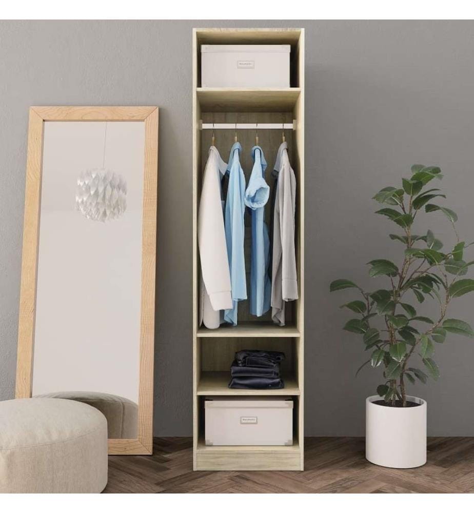 Kleiderschrank Sonoma-Eiche 50x50x200 cm Holzwerkstoff