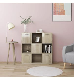 Bibliothèque Chêne sonoma 90x30x90 cm Aggloméré