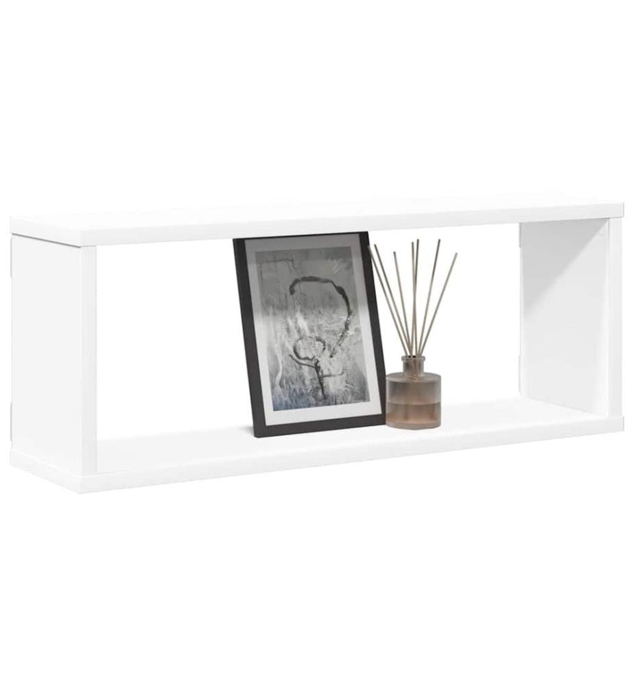 Würfelregale 4 Stk. Weiss 60x15x23 cm Holzwerkstoff