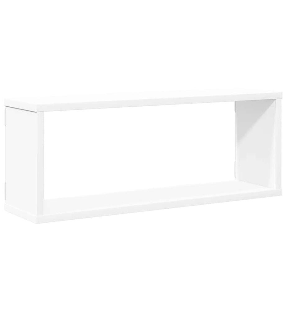 Würfelregale 4 Stk. Weiss 60x15x23 cm Holzwerkstoff