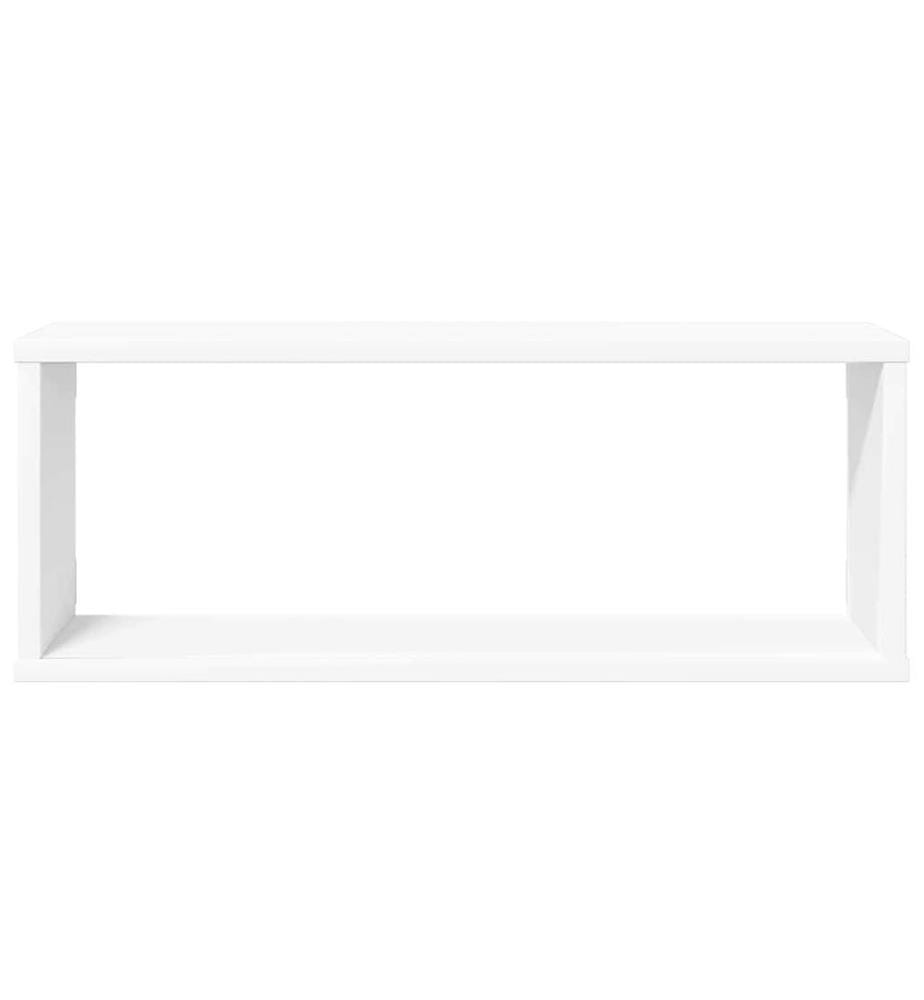 Würfelregale 4 Stk. Weiss 60x15x23 cm Holzwerkstoff