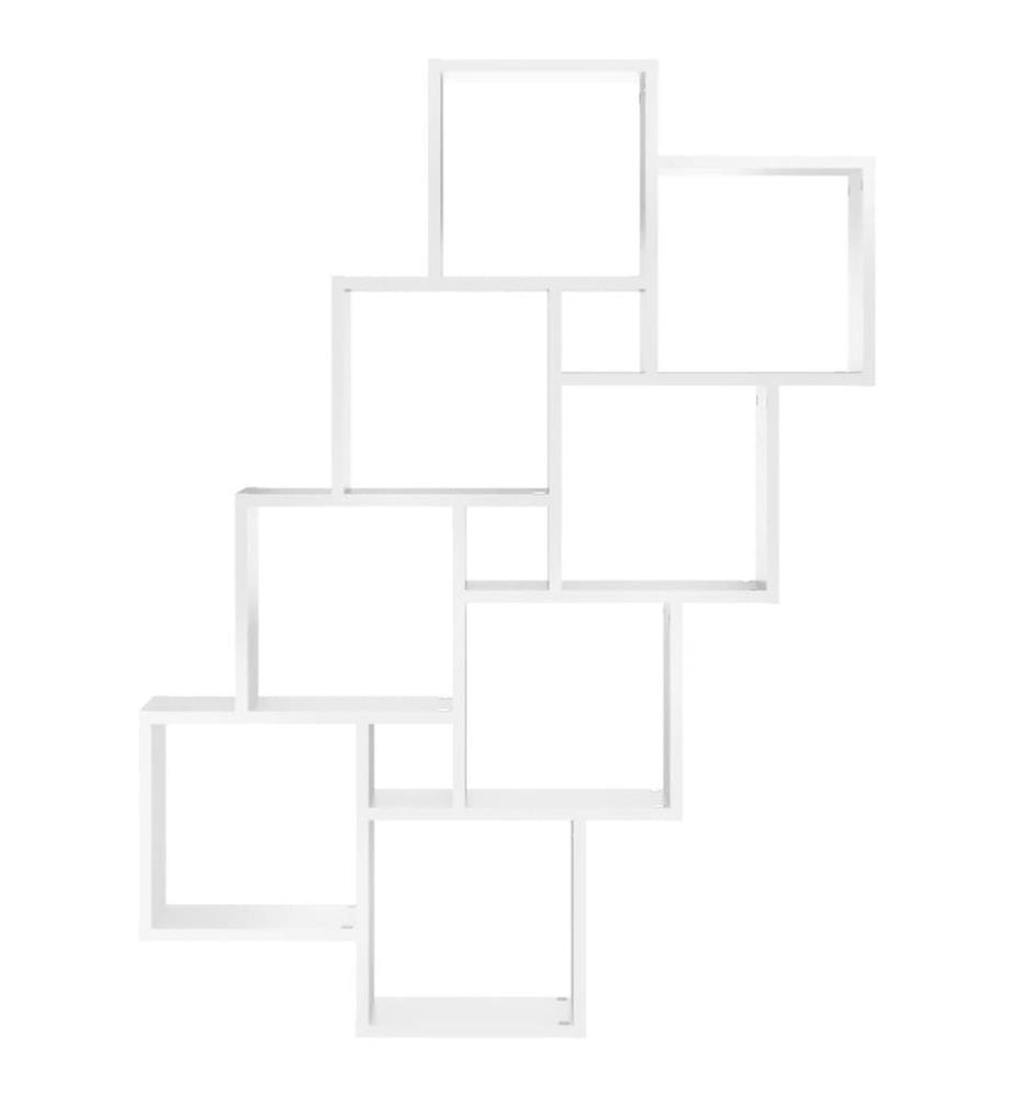 Würfelregal Weiss 90x15x119 cm Holzwerkstoff