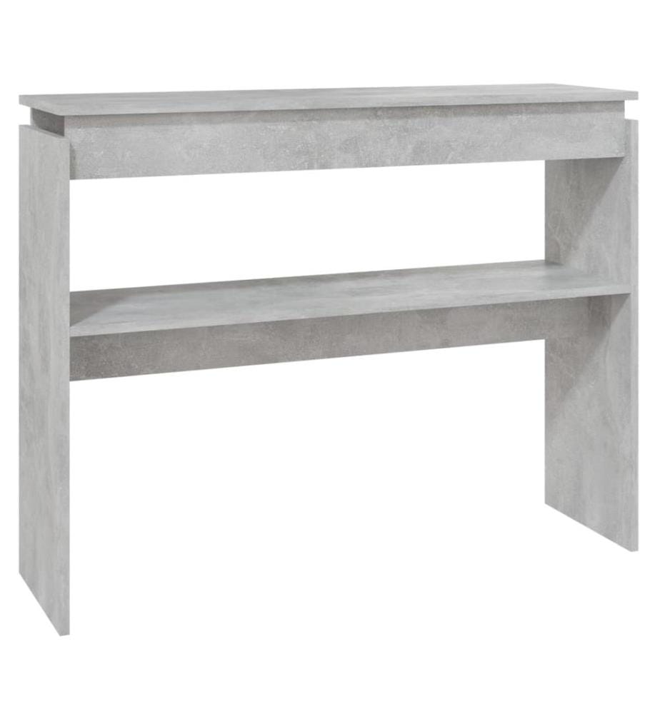 Konsolentisch Betongrau 102x30x80 cm Holzwerkstoff