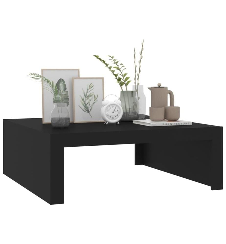 Table basse Noir 100x100x35 cm Aggloméré