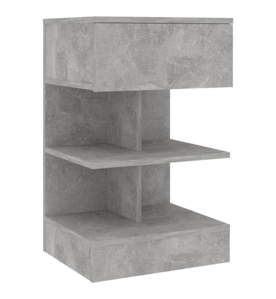Nachttisch Betongrau 40x35x65 cm Holzwerkstoff