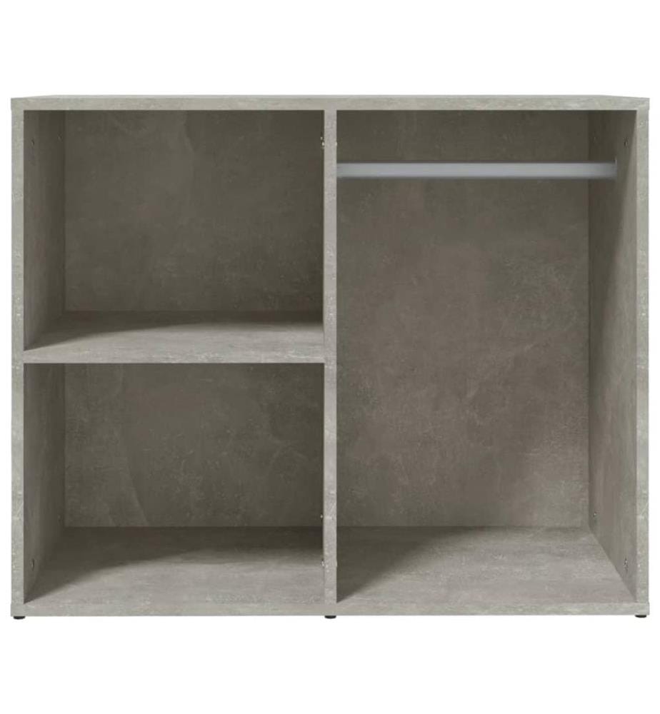 Regal für Schminktisch Betongrau 80x40x65 cm Holzwerkstoff