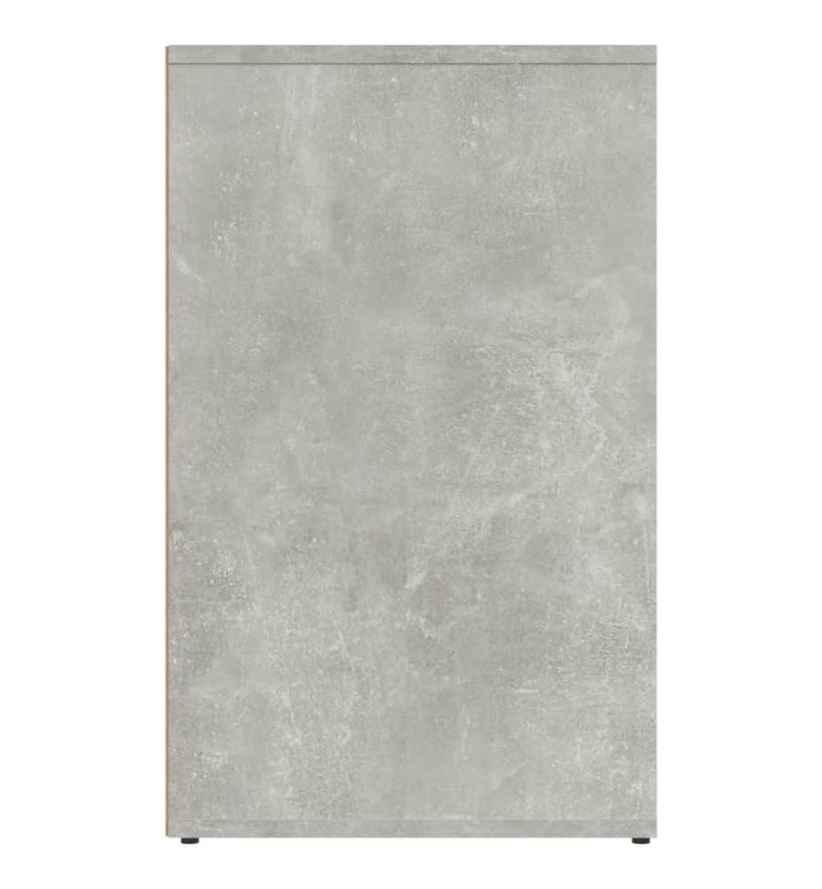 Regal für Schminktisch Betongrau 80x40x65 cm Holzwerkstoff