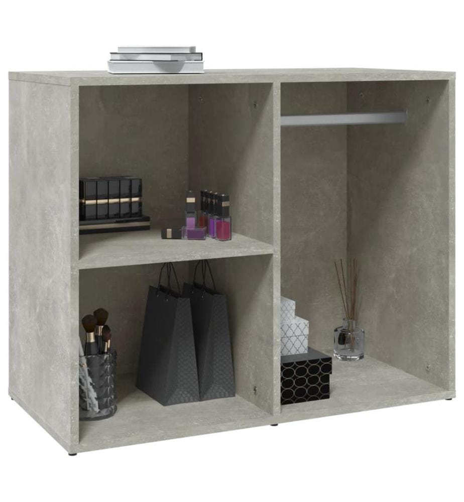 Regal für Schminktisch Betongrau 80x40x65 cm Holzwerkstoff