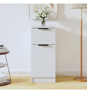 Sideboard Weiss 30x30x70 cm Holzwerkstoff