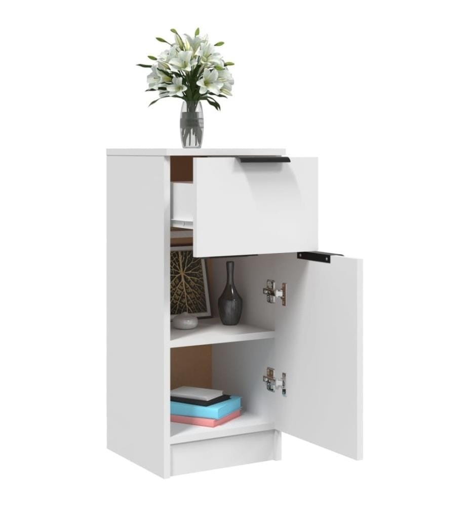 Sideboard Weiss 30x30x70 cm Holzwerkstoff