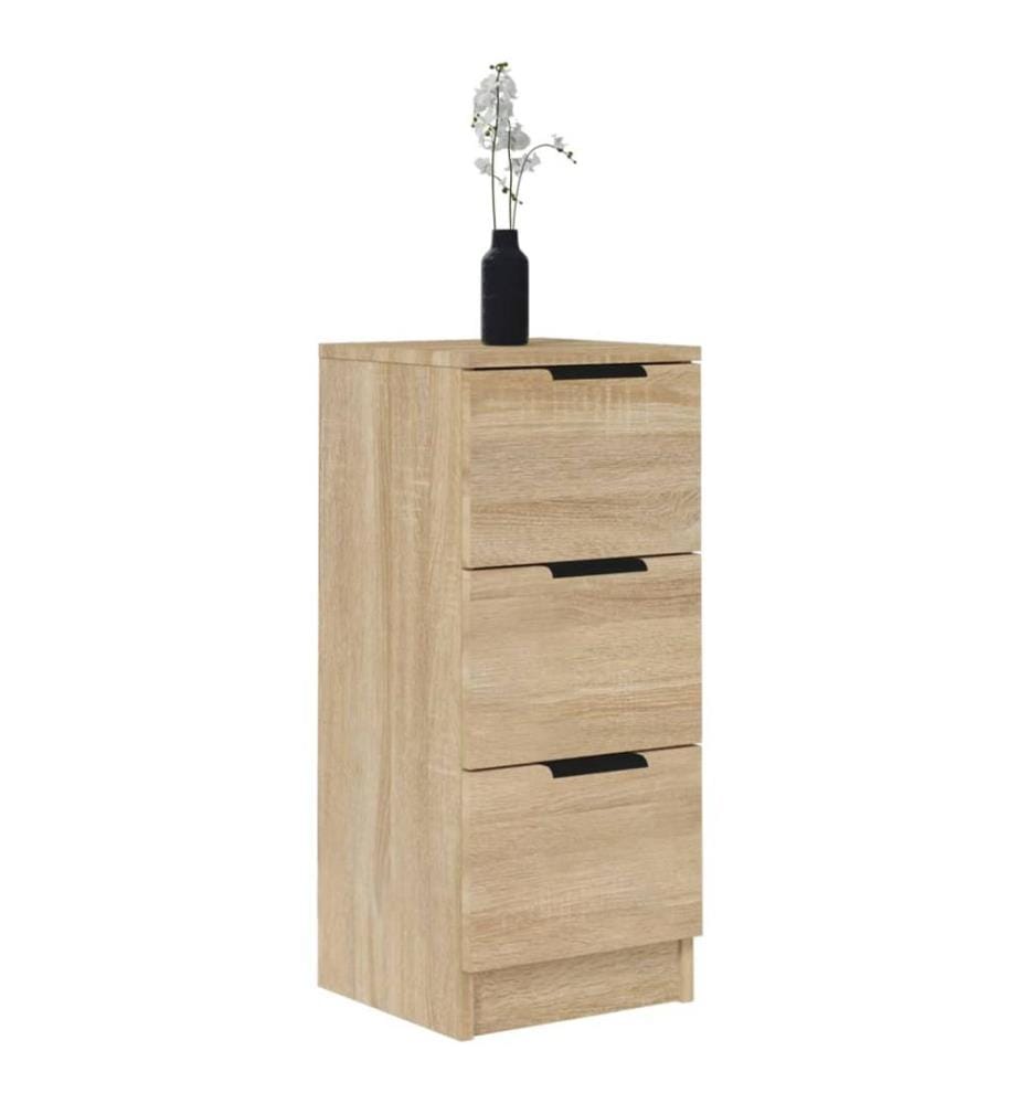 Sideboards 2 Stk. Sonoma-Eiche 30x30x70 cm Holzwerkstoff