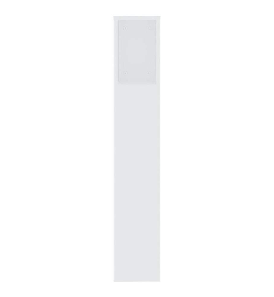 Kopfteil mit Ablagen Weiss 200x18,5x104,5 cm